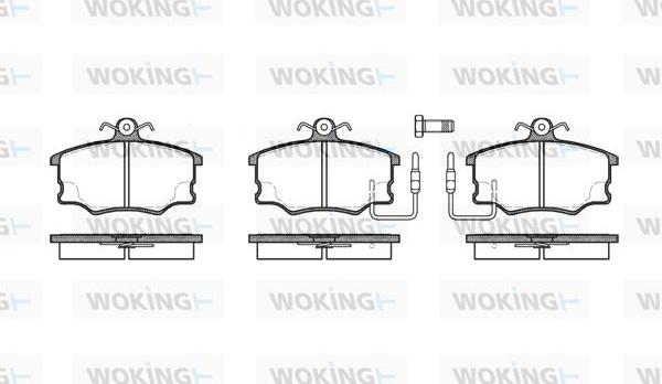 Woking P0463.32 - Bremsbelagsatz, Scheibenbremse alexcarstop-ersatzteile.com