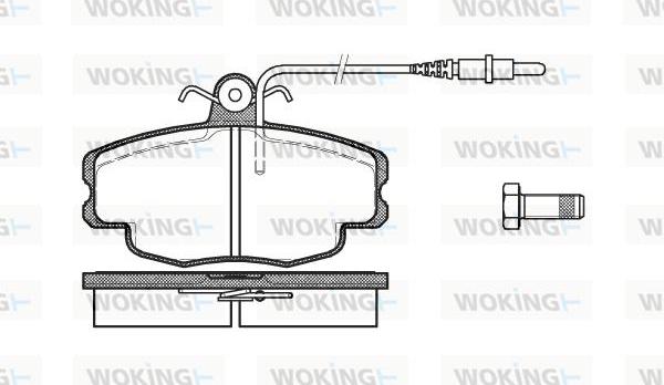 Woking P0413.24 - Bremsbelagsatz, Scheibenbremse alexcarstop-ersatzteile.com