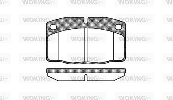 Woking P0013.20 - Bremsbelagsatz, Scheibenbremse alexcarstop-ersatzteile.com