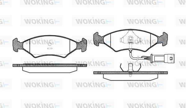 Woking P0193.32 - Bremsbelagsatz, Scheibenbremse alexcarstop-ersatzteile.com