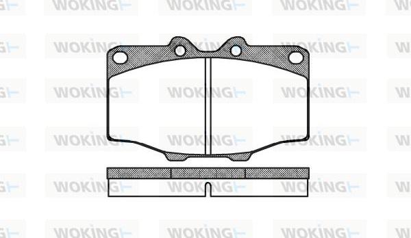 Woking P0323.00 - Bremsbelagsatz, Scheibenbremse alexcarstop-ersatzteile.com