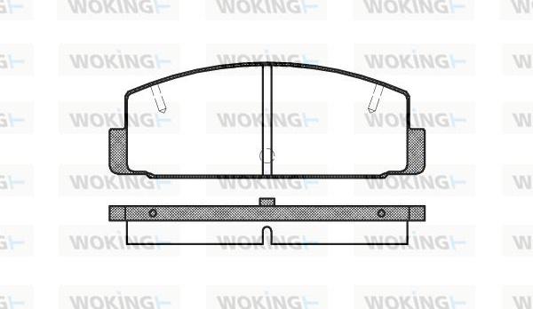 Woking P0793.10 - Bremsbelagsatz, Scheibenbremse alexcarstop-ersatzteile.com