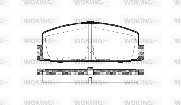 Woking P0793.30 - Bremsbelagsatz, Scheibenbremse alexcarstop-ersatzteile.com