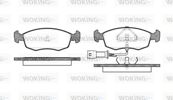 Woking P0723.02 - Bremsbelagsatz, Scheibenbremse alexcarstop-ersatzteile.com