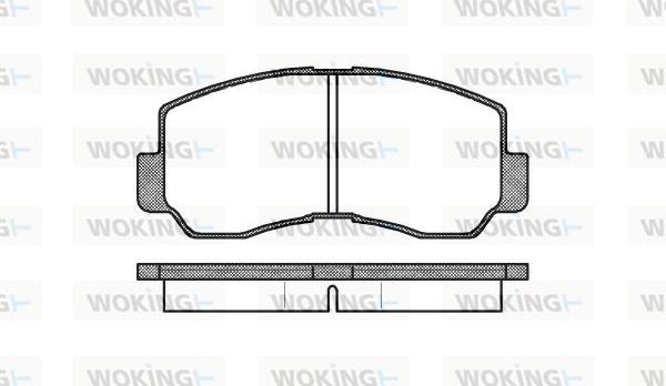 Woking P1943.40 - Bremsbelagsatz, Scheibenbremse alexcarstop-ersatzteile.com