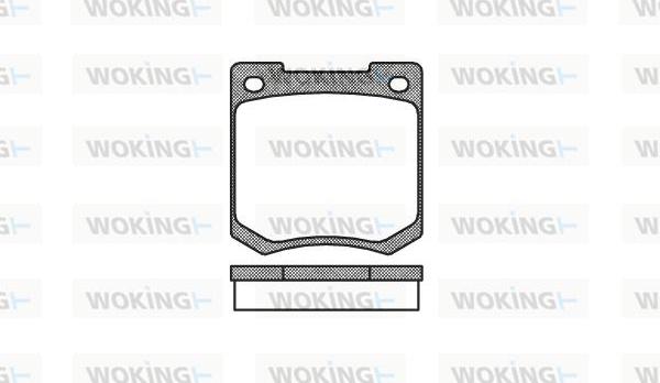 Woking P1403.00 - Bremsbelagsatz, Scheibenbremse alexcarstop-ersatzteile.com