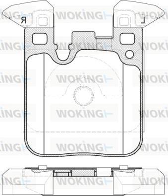 Woking P14393.00 - Bremsbelagsatz, Scheibenbremse alexcarstop-ersatzteile.com