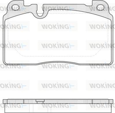 Woking P14273.00 - Bremsbelagsatz, Scheibenbremse alexcarstop-ersatzteile.com