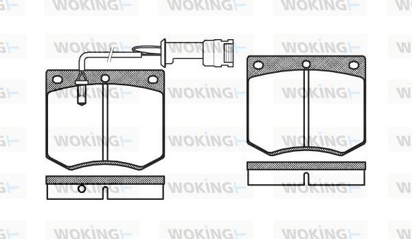 Woking P1633.02 - Bremsbelagsatz, Scheibenbremse alexcarstop-ersatzteile.com