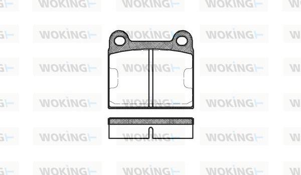 Woking P1063.60 - Bremsbelagsatz, Scheibenbremse alexcarstop-ersatzteile.com