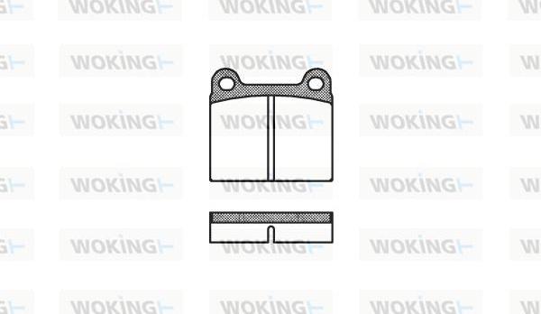 Woking P1063.00 - Bremsbelagsatz, Scheibenbremse alexcarstop-ersatzteile.com