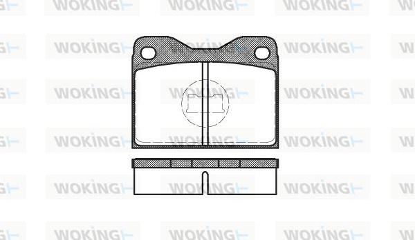 Woking P1083.30 - Bremsbelagsatz, Scheibenbremse alexcarstop-ersatzteile.com