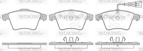 Woking P11453.11 - Bremsbelagsatz, Scheibenbremse alexcarstop-ersatzteile.com