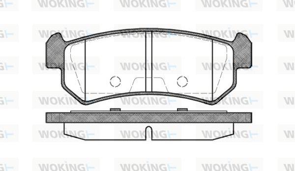 Woking P11483.00 - Bremsbelagsatz, Scheibenbremse alexcarstop-ersatzteile.com