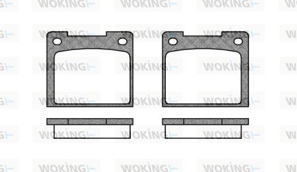 Woking P1393.20 - Bremsbelagsatz, Scheibenbremse alexcarstop-ersatzteile.com