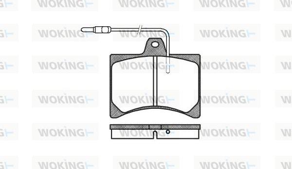 Woking P1353.04 - Bremsbelagsatz, Scheibenbremse alexcarstop-ersatzteile.com