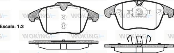 Woking P13193.00 - Bremsbelagsatz, Scheibenbremse alexcarstop-ersatzteile.com