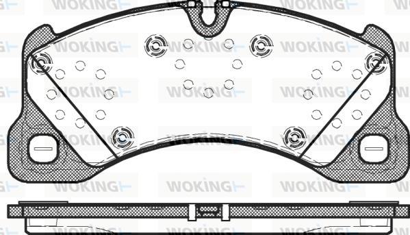 Woking P12453.00 - Bremsbelagsatz, Scheibenbremse alexcarstop-ersatzteile.com