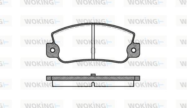 Woking P1253.30 - Bremsbelagsatz, Scheibenbremse alexcarstop-ersatzteile.com