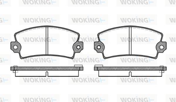 Woking P1213.06 - Bremsbelagsatz, Scheibenbremse alexcarstop-ersatzteile.com