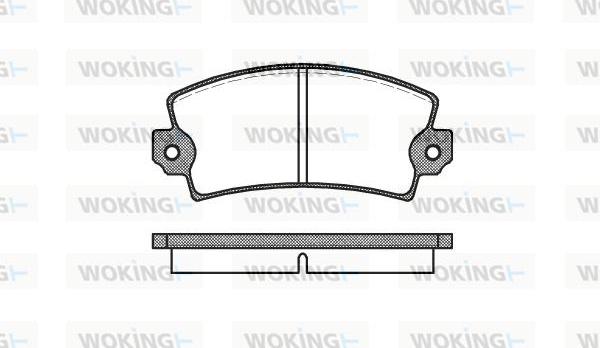 Woking P1213.00 - Bremsbelagsatz, Scheibenbremse alexcarstop-ersatzteile.com