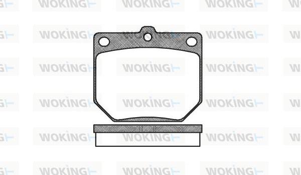 Woking P1773.20 - Bremsbelagsatz, Scheibenbremse alexcarstop-ersatzteile.com