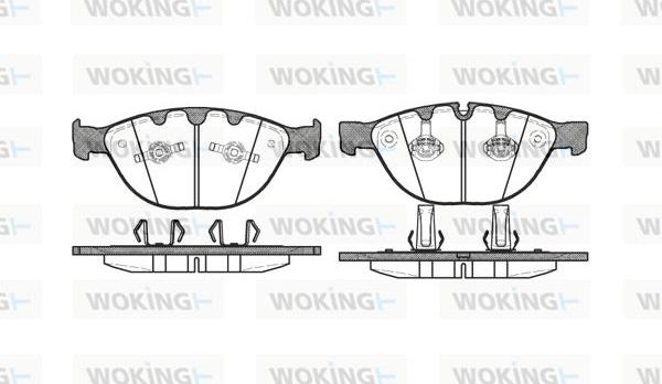 Woking P8583.10 - Bremsbelagsatz, Scheibenbremse alexcarstop-ersatzteile.com