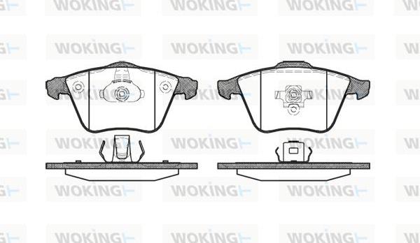 Woking P8643.20 - Bremsbelagsatz, Scheibenbremse alexcarstop-ersatzteile.com