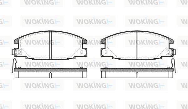 Woking P3383.04 - Bremsbelagsatz, Scheibenbremse alexcarstop-ersatzteile.com