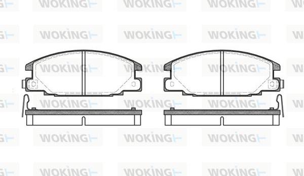 Woking P3383.14 - Bremsbelagsatz, Scheibenbremse alexcarstop-ersatzteile.com