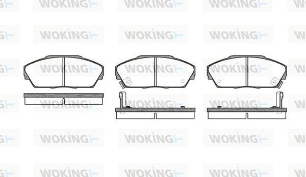 Woking P3373.02 - Bremsbelagsatz, Scheibenbremse alexcarstop-ersatzteile.com