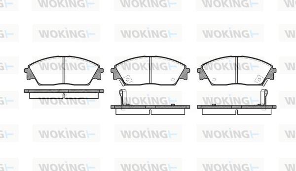 Woking P3293.02 - Bremsbelagsatz, Scheibenbremse alexcarstop-ersatzteile.com