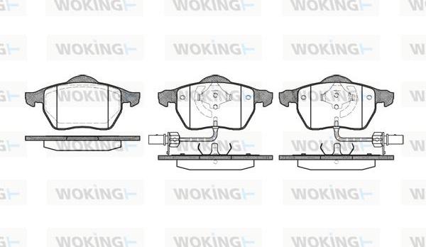 Woking P2903.52 - Bremsbelagsatz, Scheibenbremse alexcarstop-ersatzteile.com