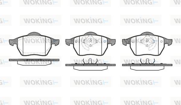 Woking P2903.01 - Bremsbelagsatz, Scheibenbremse alexcarstop-ersatzteile.com