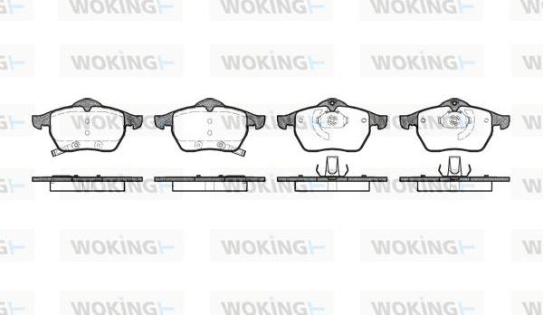 Woking P2903.32 - Bremsbelagsatz, Scheibenbremse alexcarstop-ersatzteile.com