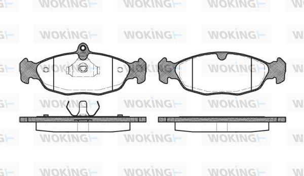 Woking P2933.20 - Bremsbelagsatz, Scheibenbremse alexcarstop-ersatzteile.com