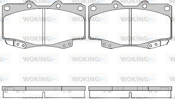 Woking P2153.22 - Bremsbelagsatz, Scheibenbremse alexcarstop-ersatzteile.com