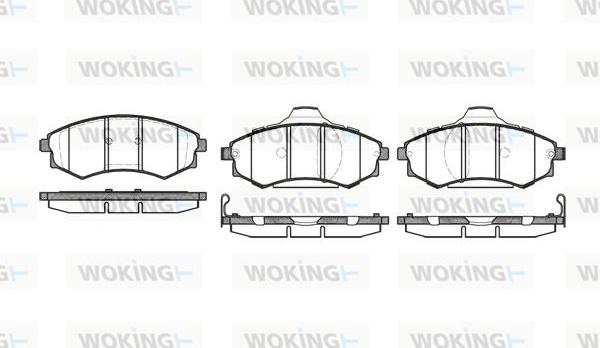 Woking P2183.92 - Bremsbelagsatz, Scheibenbremse alexcarstop-ersatzteile.com