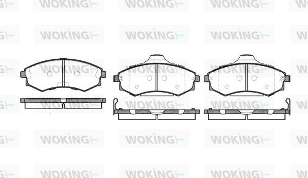 Woking P2183.82 - Bremsbelagsatz, Scheibenbremse alexcarstop-ersatzteile.com