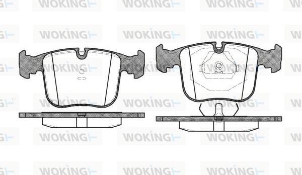 Woking P2803.00 - Bremsbelagsatz, Scheibenbremse alexcarstop-ersatzteile.com