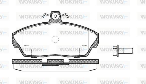 Woking P2373.10 - Bremsbelagsatz, Scheibenbremse alexcarstop-ersatzteile.com