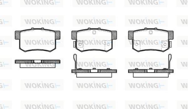 Woking P2253.32 - Bremsbelagsatz, Scheibenbremse alexcarstop-ersatzteile.com