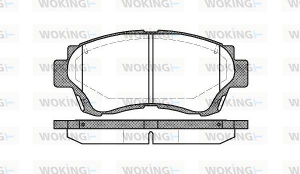 Woking P2703.00 - Bremsbelagsatz, Scheibenbremse alexcarstop-ersatzteile.com