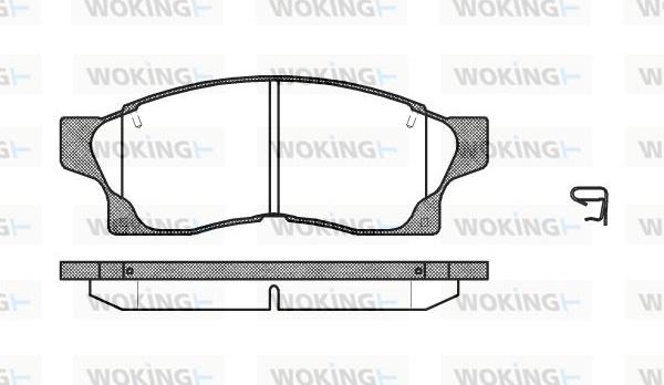 Woking P2773.00 - Bremsbelagsatz, Scheibenbremse alexcarstop-ersatzteile.com