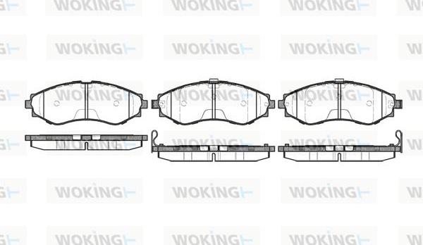 Woking P7453.32 - Bremsbelagsatz, Scheibenbremse alexcarstop-ersatzteile.com