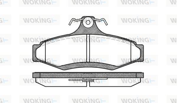 Woking P7463.10 - Bremsbelagsatz, Scheibenbremse alexcarstop-ersatzteile.com