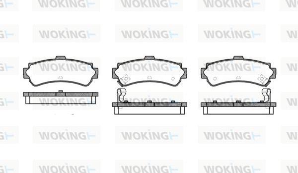 Woking P7073.02 - Bremsbelagsatz, Scheibenbremse alexcarstop-ersatzteile.com