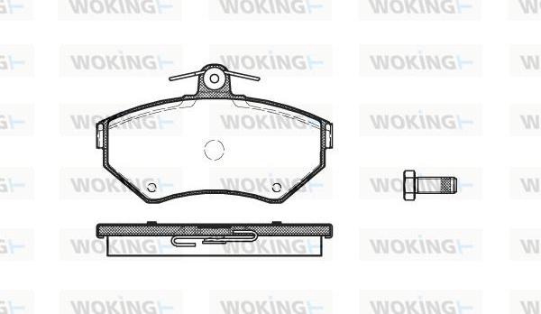 Woking P7313.00 - Bremsbelagsatz, Scheibenbremse alexcarstop-ersatzteile.com