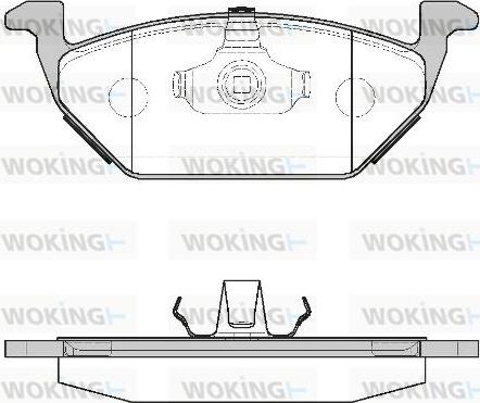 Woking P7333.00 - Bremsbelagsatz, Scheibenbremse alexcarstop-ersatzteile.com