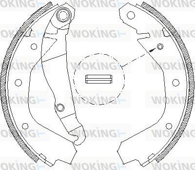 Woking Z4091.00 - Bremsbacke alexcarstop-ersatzteile.com